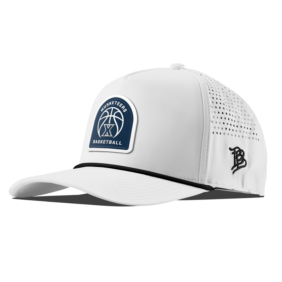 Xavier University "Xavier Basketball" Curved 5 Panel Rope White