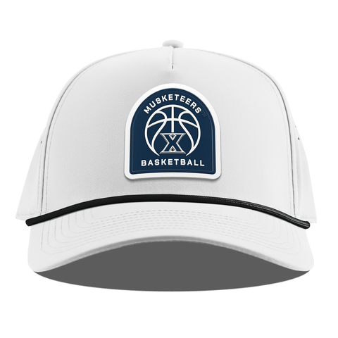 Xavier University "Xavier Basketball" Curved 5 Panel Rope White