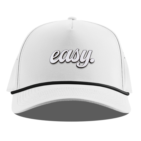 Easy Script Curved 5 Panel Rope White