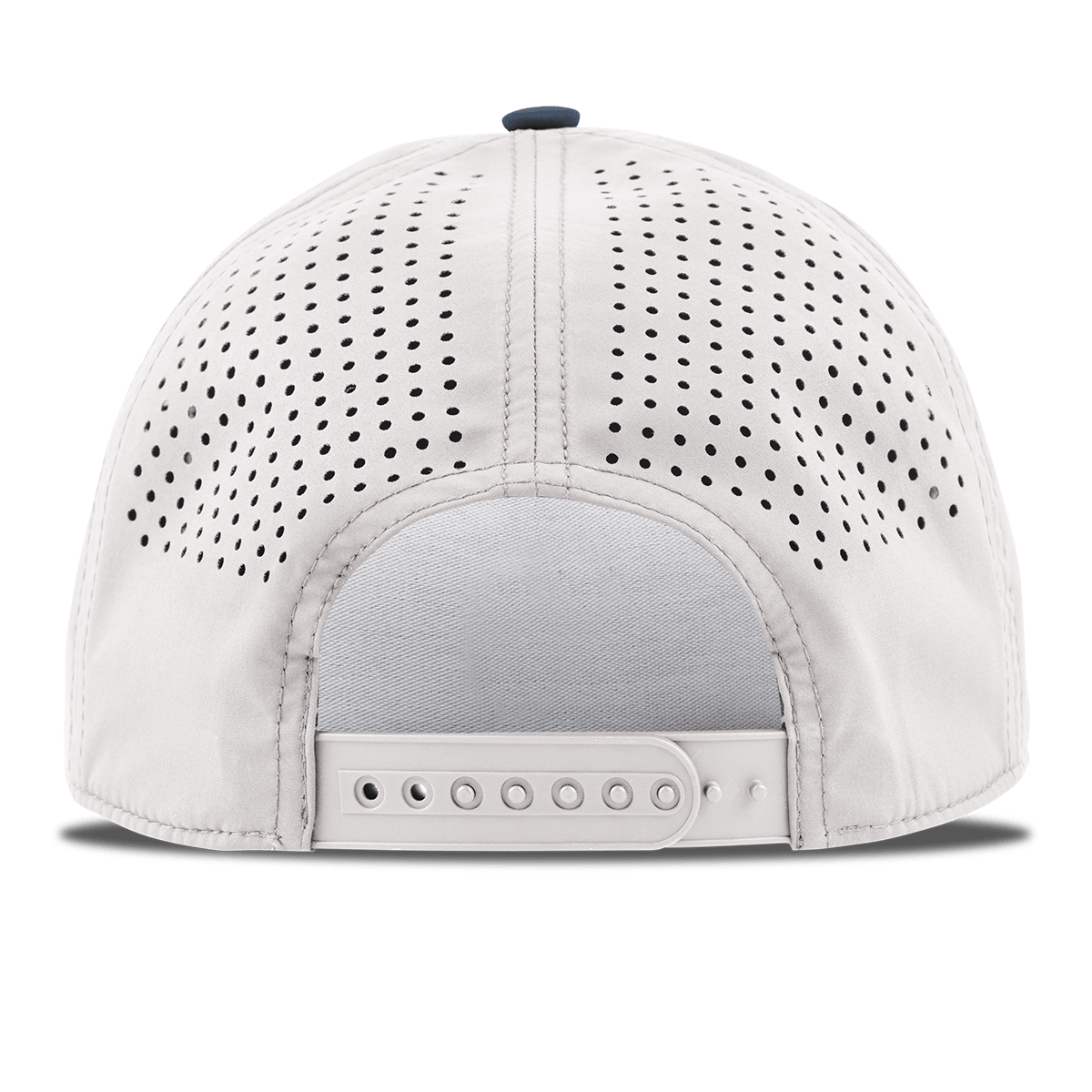 BB Stretch PVC Curved 5 Panel Rope Back White/Orion
