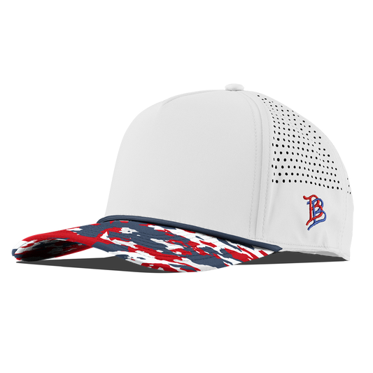 Bare Curved 5 Panel Rope White/USA Camo + Orion Rope