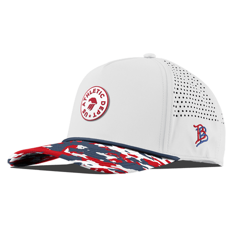 Eagle Athletic Curved 5 Panel Rope White/USA Camo + Orion Rope