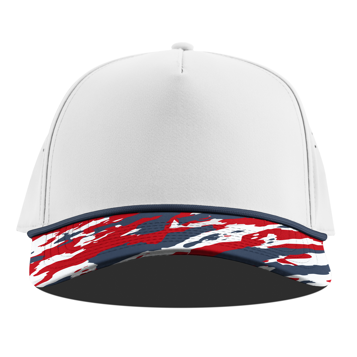 Bare Curved 5 Panel Rope White/USA Camo + Orion Rope