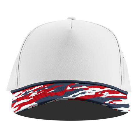 Bare Curved 5 Panel Rope White/USA Camo + Orion Rope