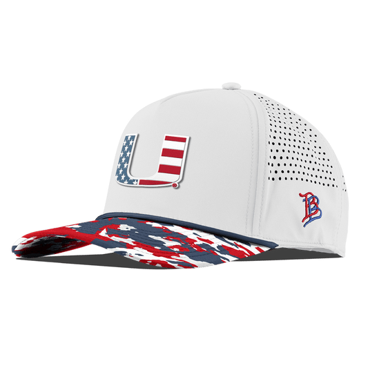 University of Miami "Miami Stars & Stripes" Curved 5 Panel Rope
