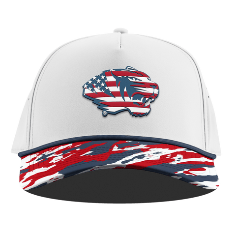 University of Missouri "Missouri Stars & Stripes" Curved 5 Panel Rope White/USA Camo + Orion Rope