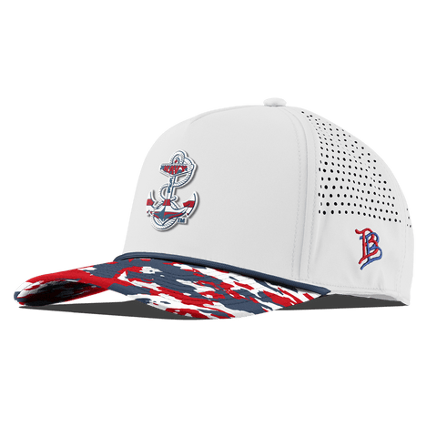 Naval Academy "Navy Stars & Stripes" Curved 5 Panel Rope White/USA Camo + Orion Rope
