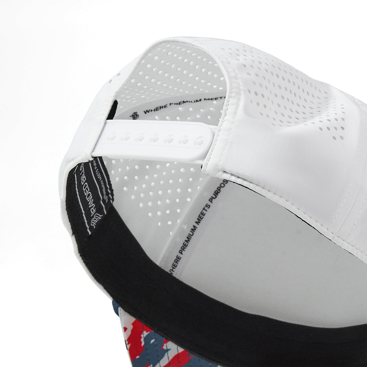 Bare Curved 5 Panel Rope White/USA Camo + Orion Rope