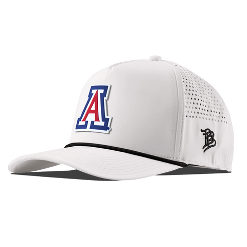 University of Arizona "Arizona Block" Curved 5 Panel Rope White/Black