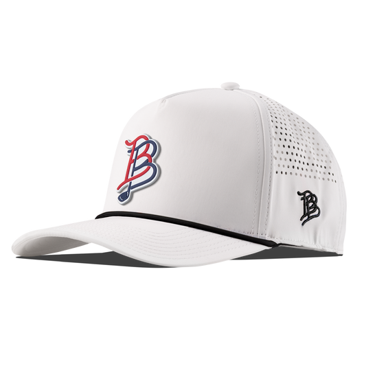 BB Golf USA Curved 5 Panel Rope White