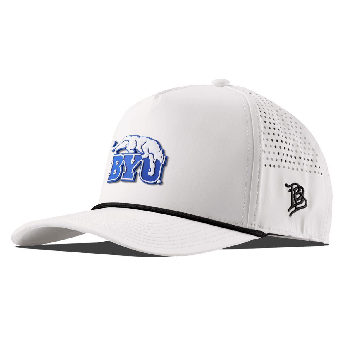 BYU "BYU Cougars" Curved 5 Panel Rope White/Black