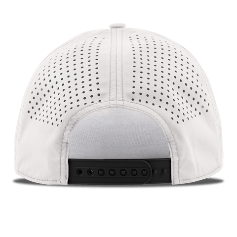 Montana Stealth Curved 5 Panel Rope Back White