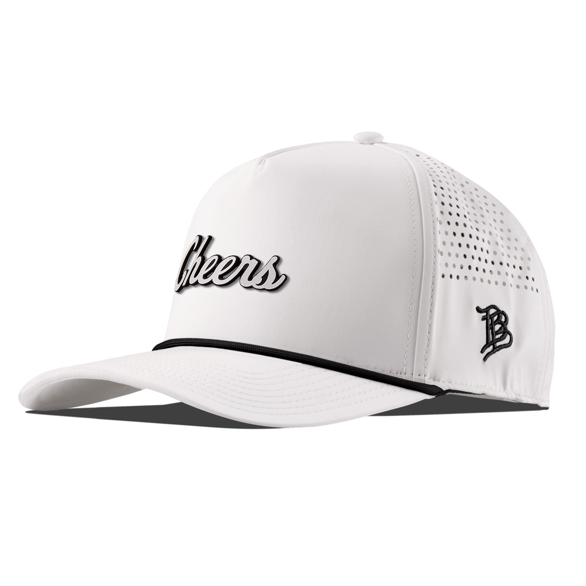 Cheers Curved 5 Panel Rope White/Black