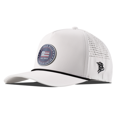 Elevated American Curved 5 Panel Rope White/Black 