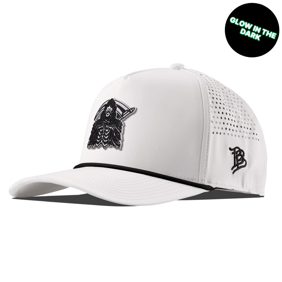 Grim Reaper Glow Curved 5 Panel Rope White