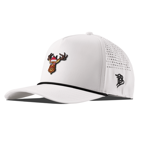 Party Reindeer Curved 5 Panel Rope White/Black