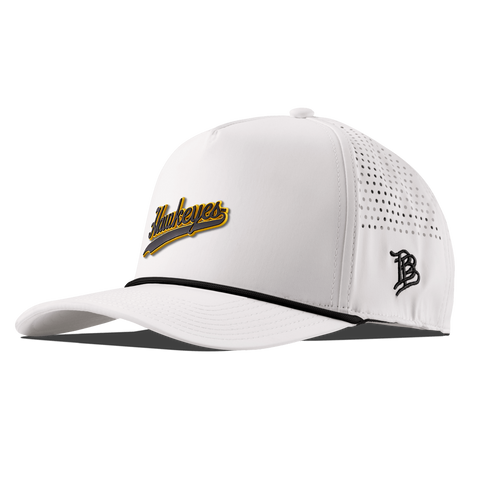 University of Iowa "Iowa Hawkeyes Script" Curved 5 Panel Rope White/Black