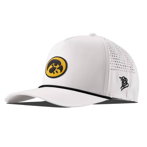 University of Iowa "Iowa Hawkeyes Team Logo" Curved 5 Panel Rope White/Black