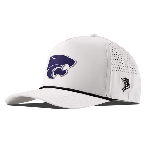 Kansas State "Kansas State Team Logo" Curved 5 Panel Rope White/Black