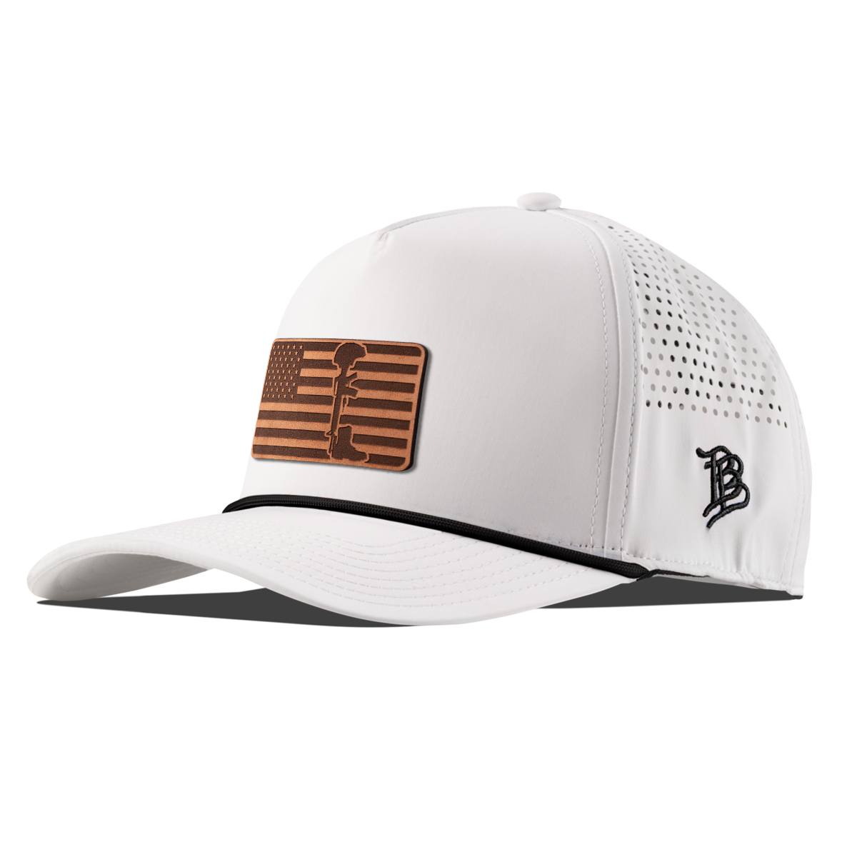 Memorial Curved 5 Panel Rope White/Black