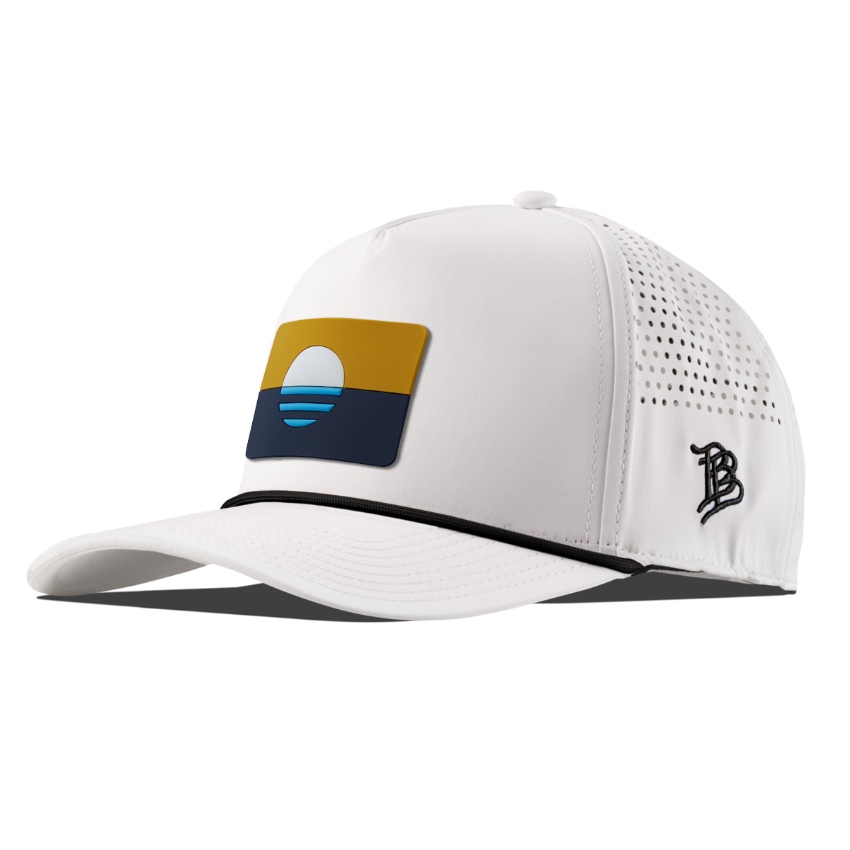 Milwaukee Flag PVC Curved 5 Panel Rope White/Black 