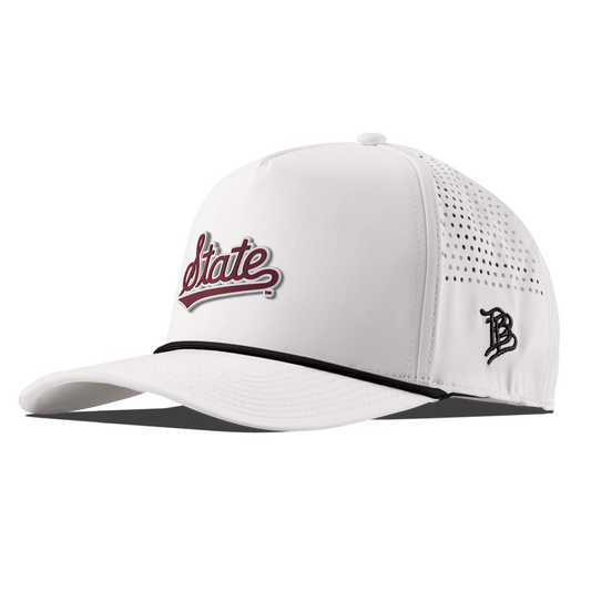 Mississippi State "Mississippi State Script" Curved 5 Panel Rope White
