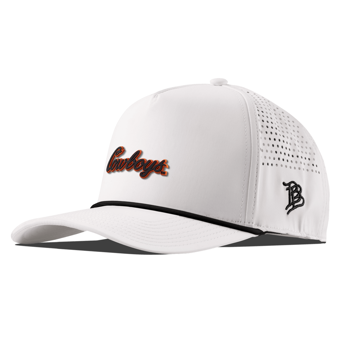 Oklahoma State University "Oklahoma State Cowboys" Curved 5 Panel Rope White/Black