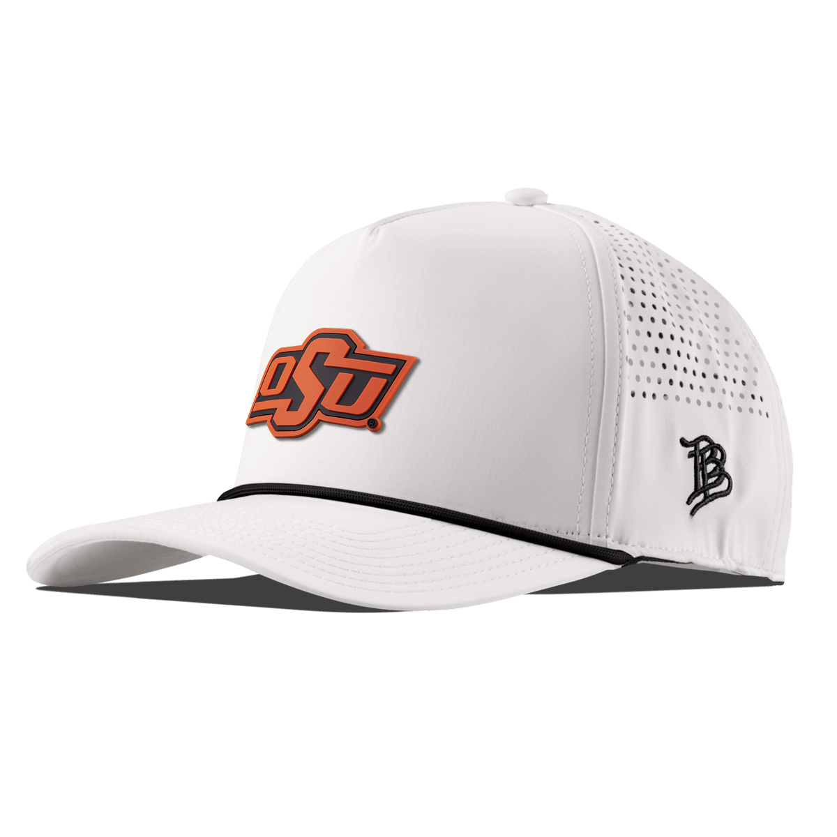 Oklahoma State University "OSU Team Logo" Curved 5 Panel Rope White/Black