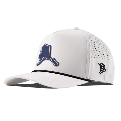 Alaska Patriot Series Curved 5 Panel Rope White/Black