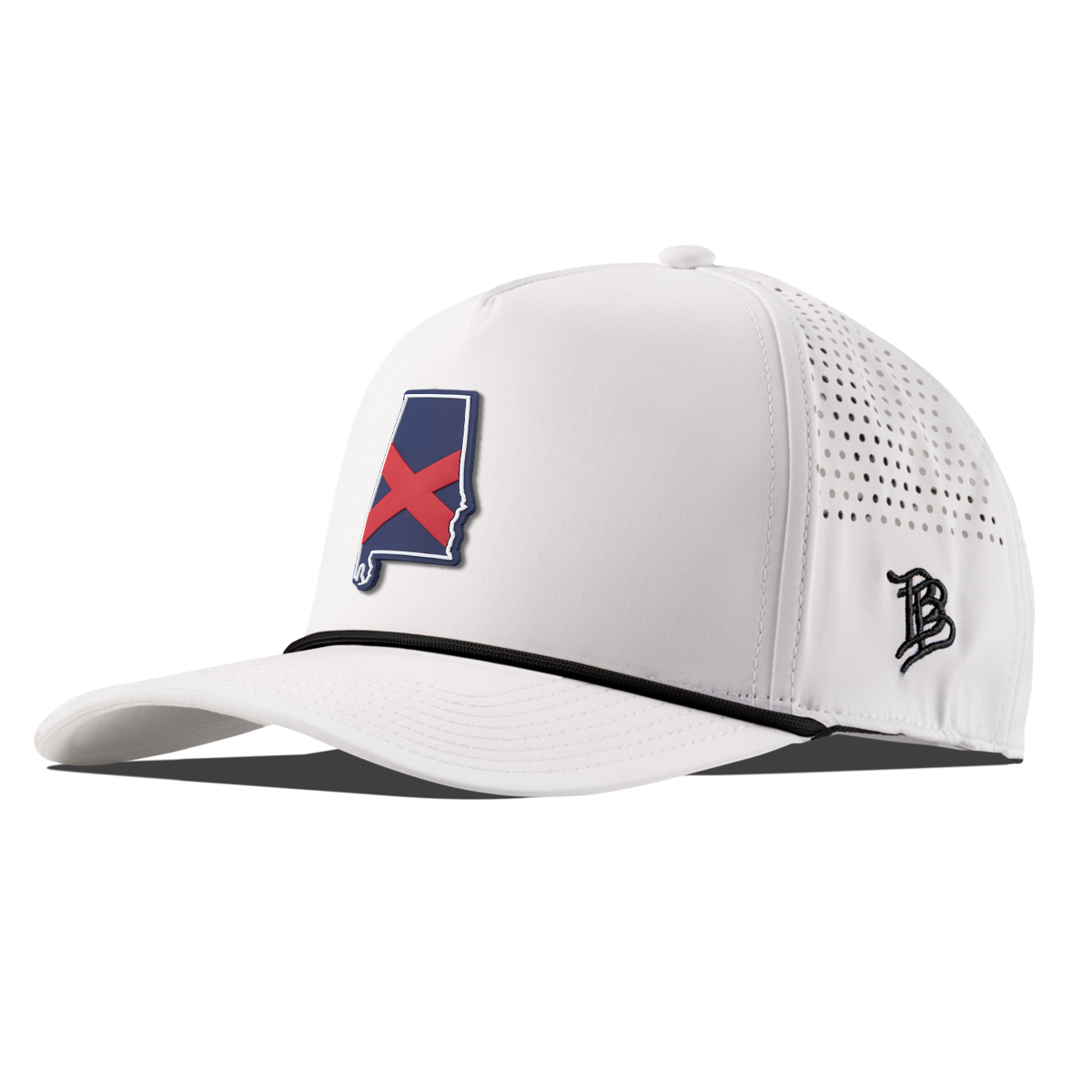 Alabama Patriot Series Curved 5 Panel Rope White/Black