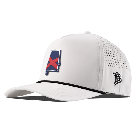 Alabama Patriot Series Curved 5 Panel Rope White/Black