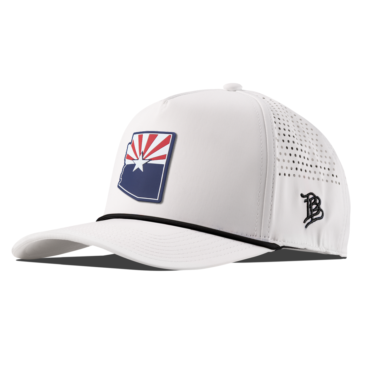 Arizona Patriot Series Curved 5 Panel Rope White/Black