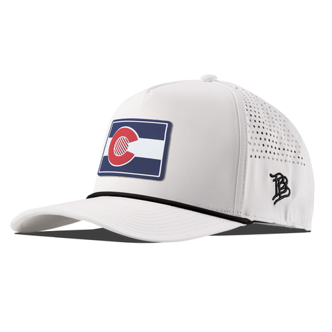 Colorado Patriot Series Curved 5 Panel Rope White/Black