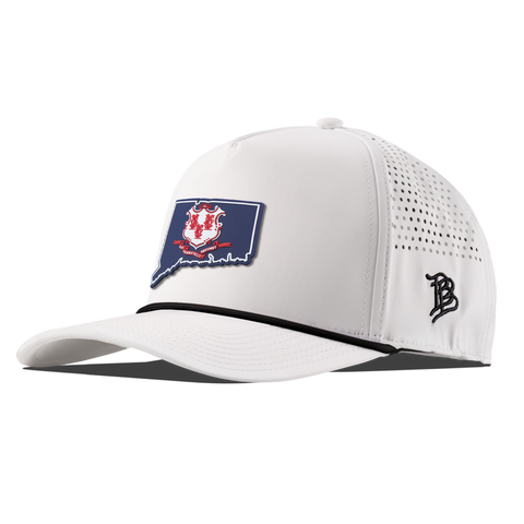 Connecticut Patriot Series Curved 5 Panel Rope White/Black