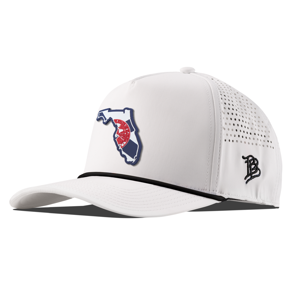 Florida Patriot Series Curved 5 Panel Rope White/Black