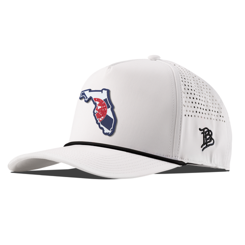 Florida Patriot Series Curved 5 Panel Rope White/Black