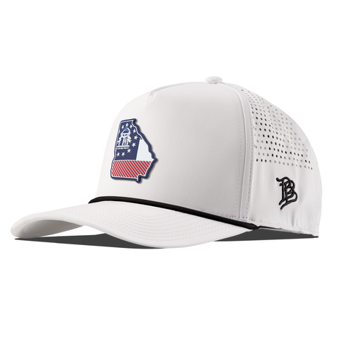 Georgia Patriot Series Curved 5 Panel Rope White/Black