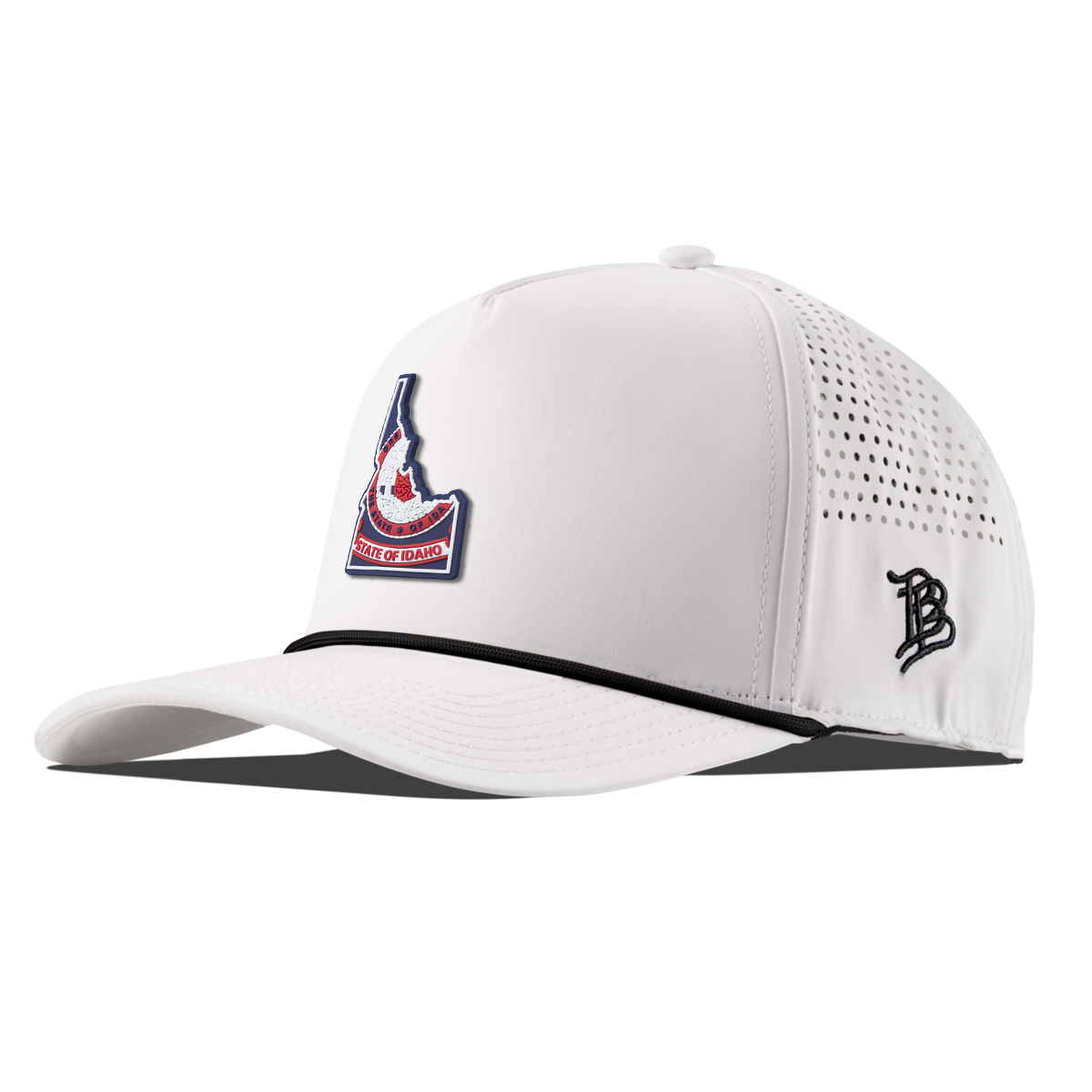 Idaho Patriot Series Curved 5 Panel Rope White/Black