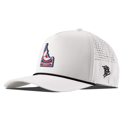 Idaho Patriot Series Curved 5 Panel Rope White/Black