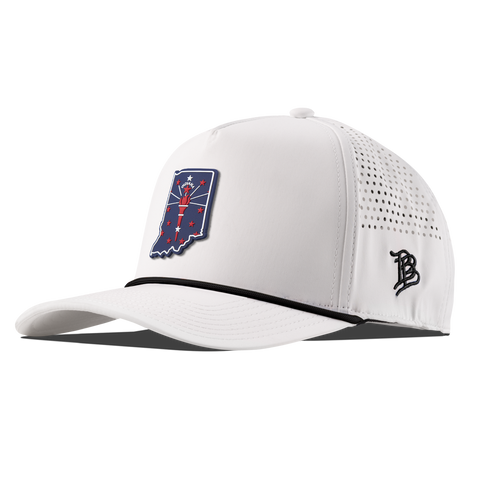 Indiana Patriot Series Curved 5 Panel Rope White/Black