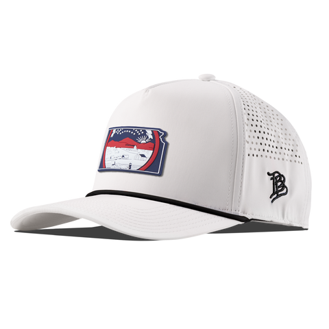 Kansas Patriot Series Curved 5 Panel Rope White/Black