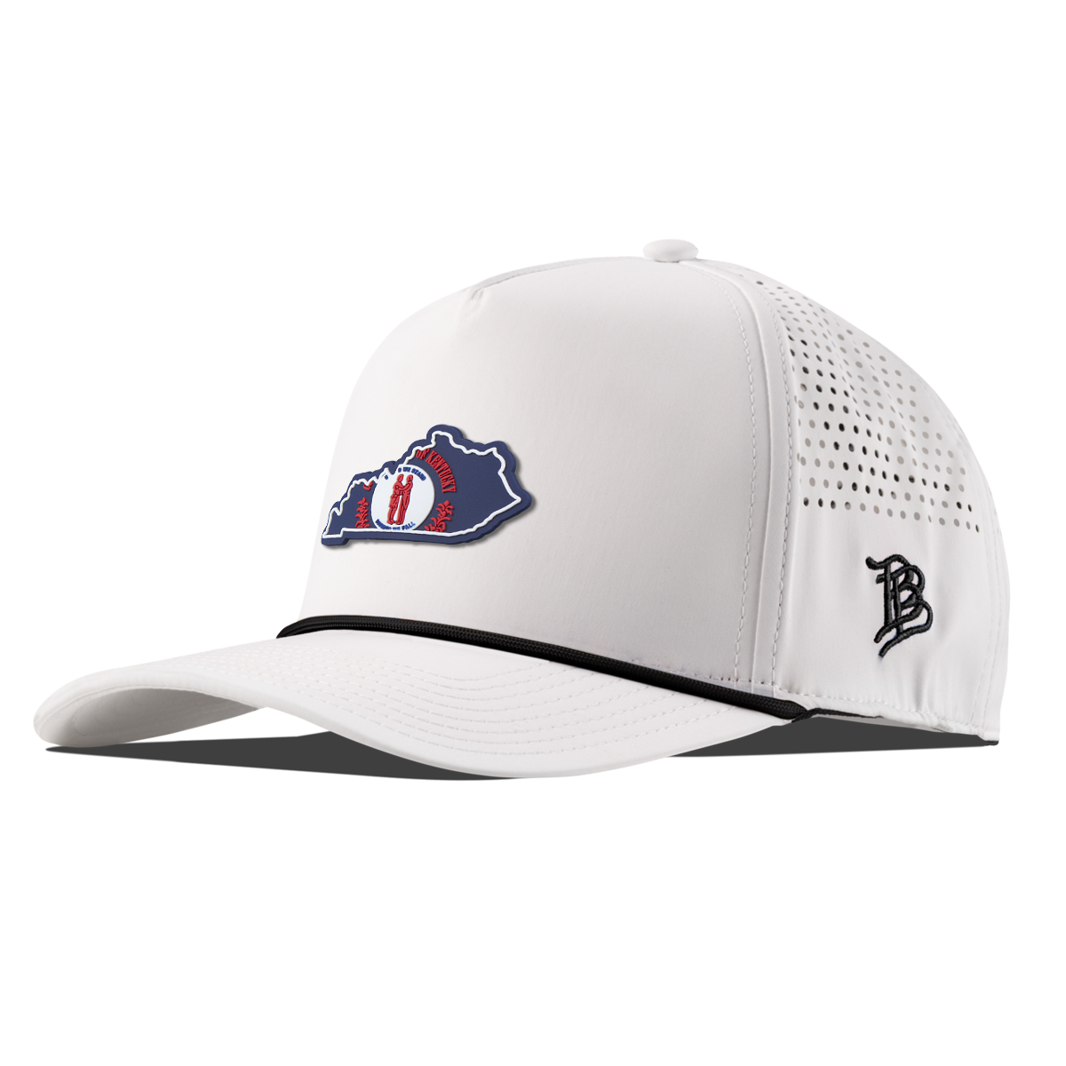 Kentucky Patriot Series Curved 5 Panel Rope White/Black