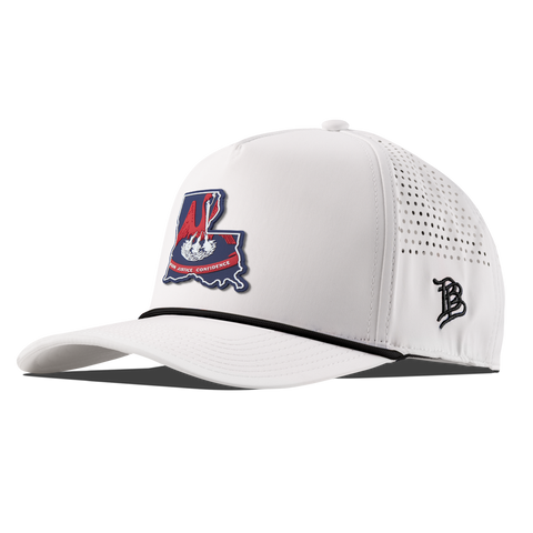 Louisiana Patriot Series Curved 5 Panel Rope White/Black