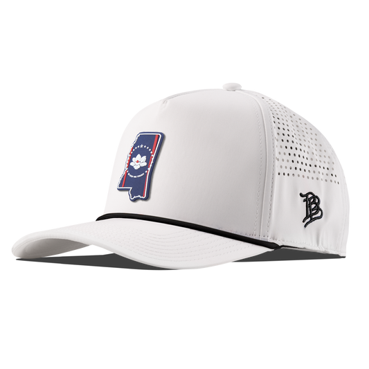 Mississippi Patriot Series Curved 5 Panel Rope White