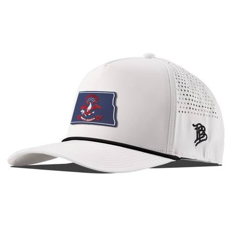 North Dakota Patriot Series Curved 5 Panel Rope White/Black