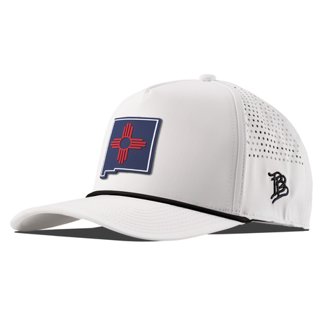 New Mexico Patriot Series Curved 5 Panel Rope White/Black