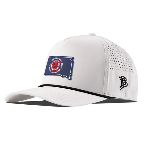 South Dakota Patriot Series Curved 5 Panel Rope White/Black