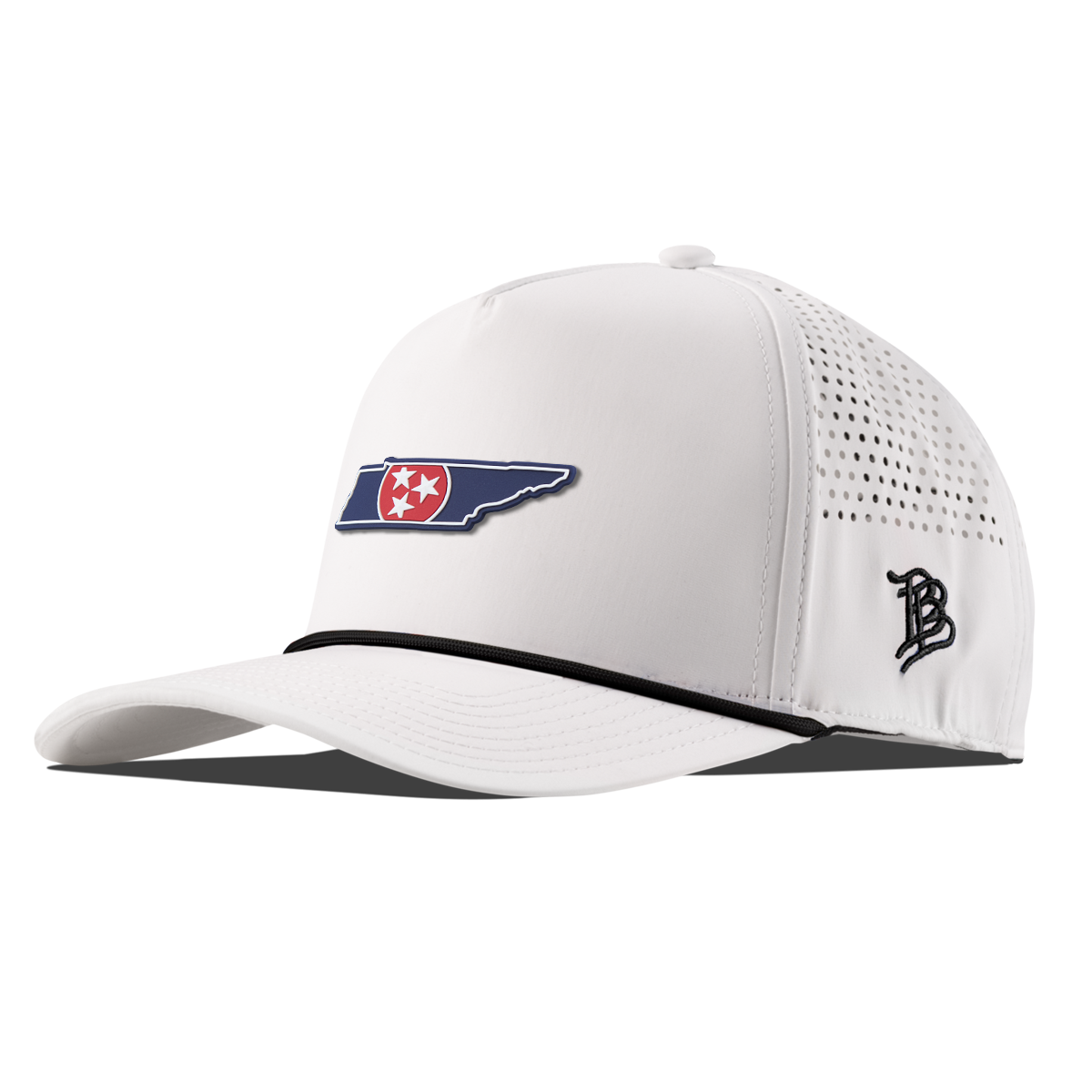 Tennessee Patriot Series Curved 5 Panel Rope White/Black