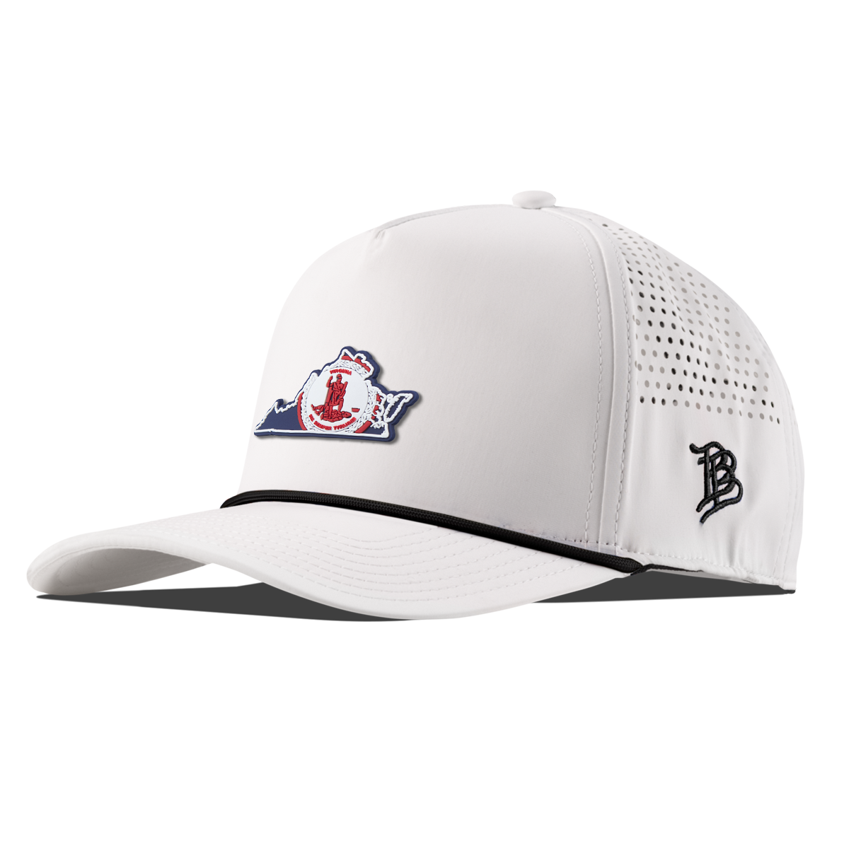 Virginia Patriot Series Curved 5 Panel Rope White/Black