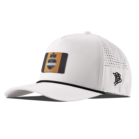 Pittsburgh Flag Curved 5 Panel Rope White